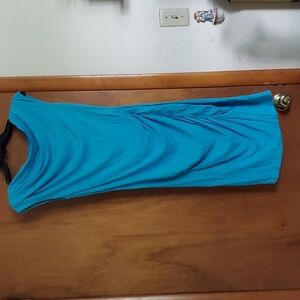 Ann Taylor XS stretchy baby blue dress